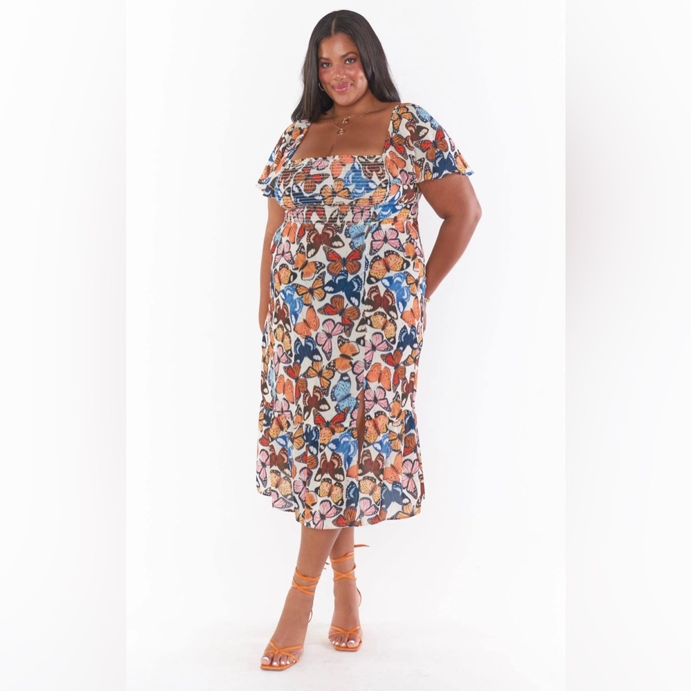 NWT Show Me Your MuMu Butterfly Midi Dress